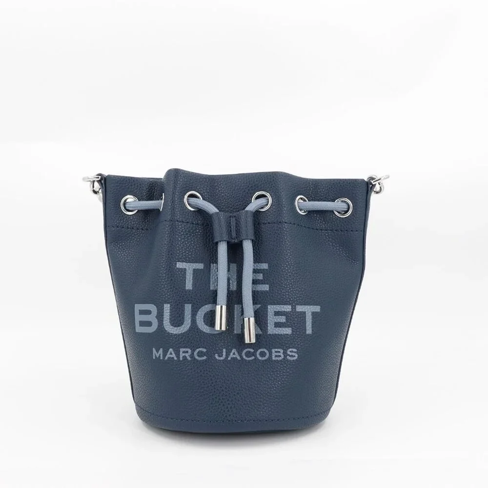 Marc Jacobs Women's The Bucket Leather Bucket Crossbody Bag Blue Sea OS